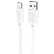 Кабель USB 3.1 Type C(m) - USB 2.0 Am - 1.0 м, 3A, белый, Hoco X88 Gratified