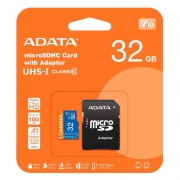 Карта памяти Micro SDHC 32Gb A-Data Premier Pro U1, V10, A1 + адаптер SD (AUSDH32GUICL10A1-RA1)