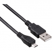 Кабель USB 2.0 Am=>micro B - 0.5 м, черный, Exegate (EX-CC-USB2-AMmicroBM5P-0.5)