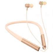 Гарнитура Bluetooth Hoco ES71 Platinum, вставная, шейный обод, оранжевая