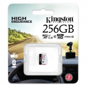 Карта памяти Micro SDXC 256Gb Kingston High Endurance U1 V10 A1, R95 Мб/с без адаптера (SDCE/256GB)