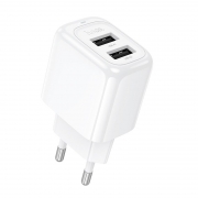 Зарядное устройство Hoco CS51A 2.4А 2xUSB, белое