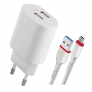   Defender UPC-24 2.1A 2xUSB +  Type C,  (83679)