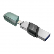 128Gb SanDisk iXpand Flip for iPhone and iPad, USB3.1/Lightning, /.(SDIX90N-128G-GN6NE)