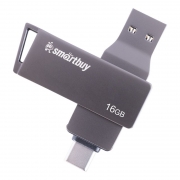16Gb Smartbuy MC45 Metal Dual USB A/USB C  (SB16GBMC45)