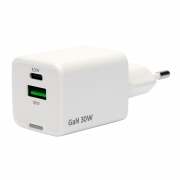   Cablexpert MP3A-PC-63, QC4.0/PD3.0 30W GaN USB A+C, 