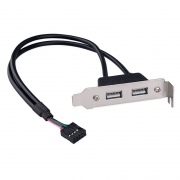     2  USB 2.0, , 0.25 , Cablexpert (CCUSBRECEPTACLE-LP)