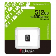   Micro SDXC 512Gb Kingston Canvas Select Plus U3 V30 A1,   (SDCS3/512GBSP)