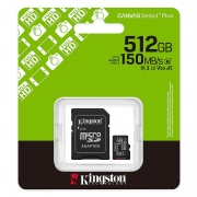   Micro SDXC 512Gb Kingston Canvas Select Plus U3 V30 A1   SD (SDCS3/512GB)