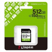   SDXC 512Gb Kingston Canvas Select Plus U3 V30 150 / (SDS3/512GB)