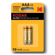  AAA Kodak Ultra Premium LR03-2BL, Alkaline, 2, 