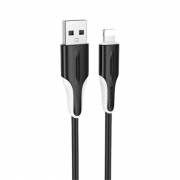 ������ USB 2.0 Am - 8 pin Lightning, 1 �, 2.4A, ������, Borofone BX119