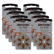 ��������� Rayovac Extra 312 ��� �������� ���������, 60 �� (6x10), �������