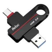 64Gb Netac US18 Dual Black USB 3.2/Type C (NT03US18C-064G-32BK)