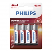  AA Philips Power Alkaline LR6, 4, 