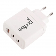   Perfeo I4664, QC/PD 65W, GaN, USB-A + 2xUSB-C, 