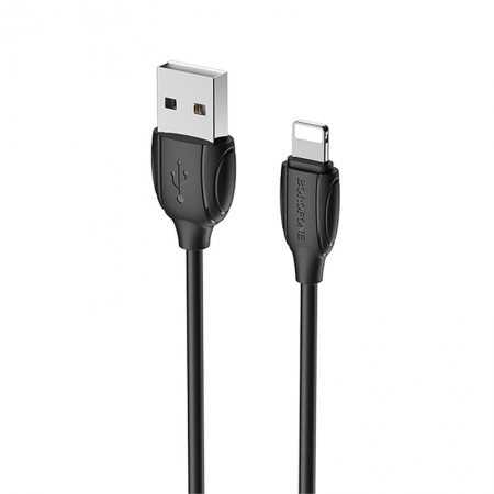 ������ USB 2.0 Am - 8 pin Lightning, 1 �, 2.4A, ������, Borofone BX19