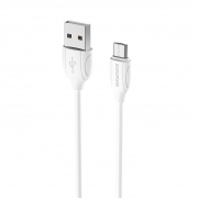 ������ USB 2.0 - Micro USB, 1 �, 2.4A, �����, Borofone BX19