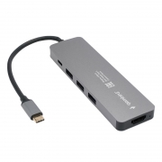 HUB Gembird UHB-D1 51, 3xUSB3.1, Type-C PD100W, HDMI,  Type C, 