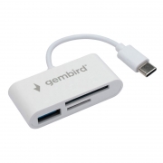����-����� ������� USB Gembird FD2-MSD-2, SD/microSD, OTG, ������ Type C, �����
