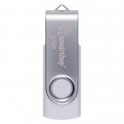32Gb Smartbuy Twist White/Silver USB2.0 (SB032GB2TWW)