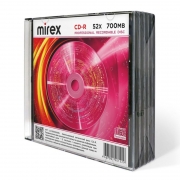 ���� CD-R Mirex 700Mb 52x, Slim Case, 5 �� (UL120052A8F)