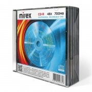 ���� CD-R Mirex 700Mb 48x, Slim Case, 5 �� (UL120051A8F)