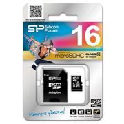 Карта памяти Micro SDHC 16Gb Silicon Power Class 10 + адаптер SD (SP016GBSTH010V10SP)
