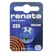 Батарейка Renata R 335 SR512SW 1.55V, 1 шт, блистер