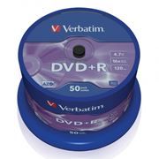  DVD+R Verbatim 4,7 Gb 16x, Cake Box, 50 (43550)
