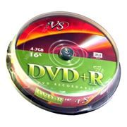 Диск DVD+R VS 4,7 Gb 16x, Cake Box, 10шт (VSDVDPRCB1001)