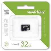 Карта памяти Micro SDHC 32Gb Smartbuy Class 4 без адаптера (SB32GBSDCL4-00)